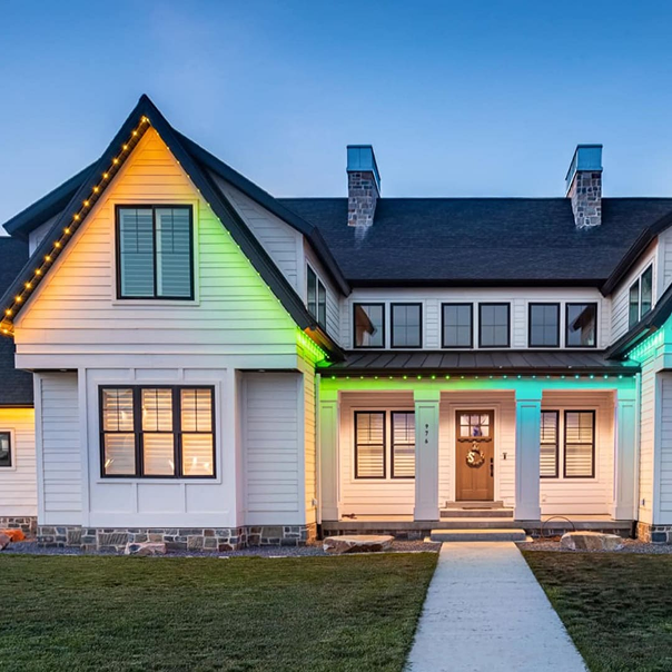 Under Soffit Dots Roofline Lighting