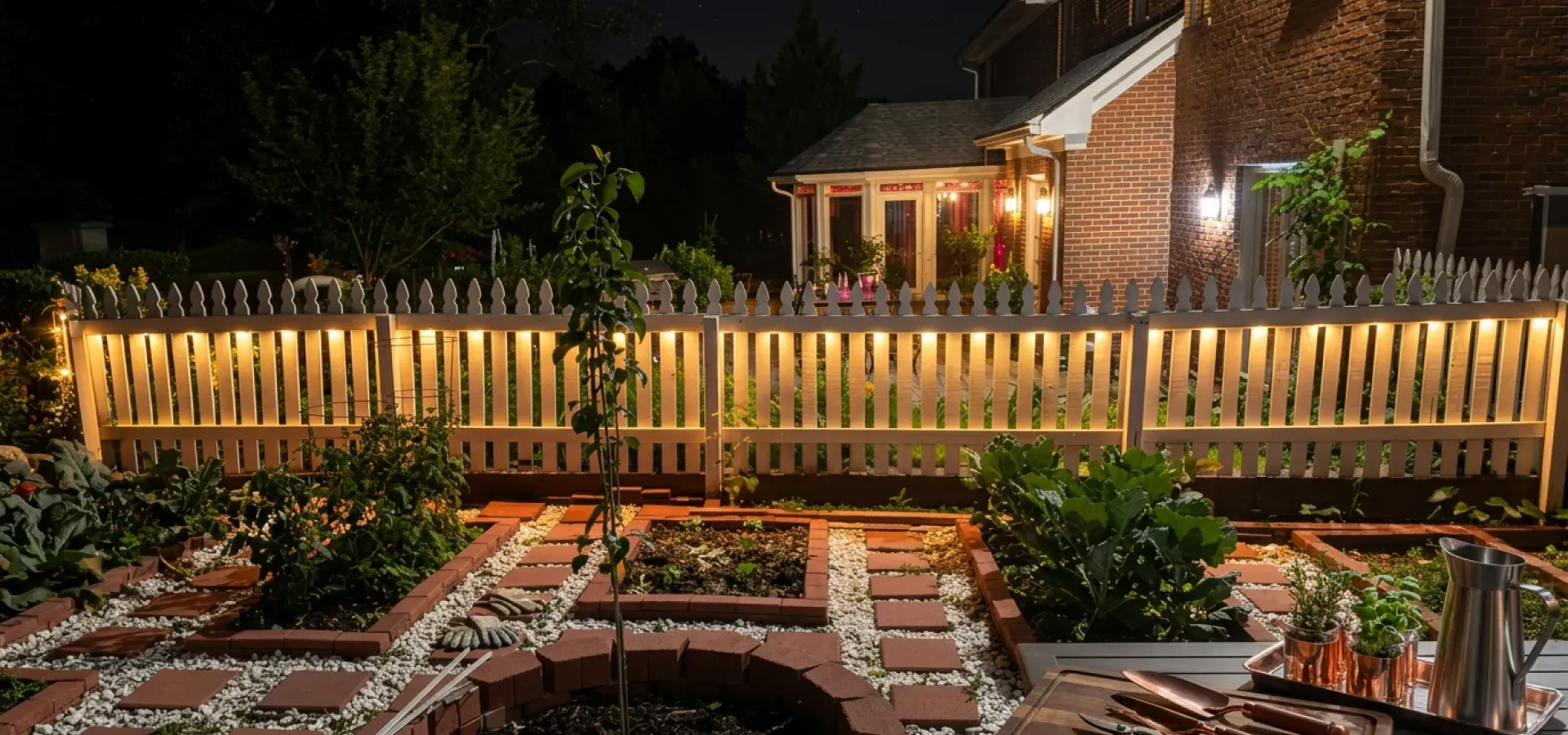 fence lighting
