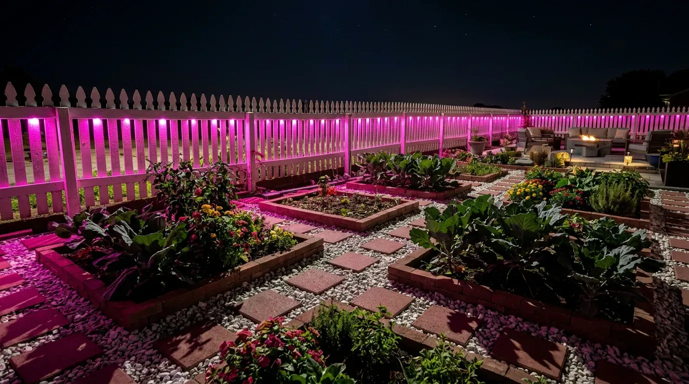 Permanent Valentine Roofline Lighting Display