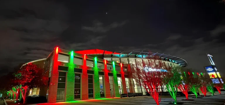 Landscape after lighting
