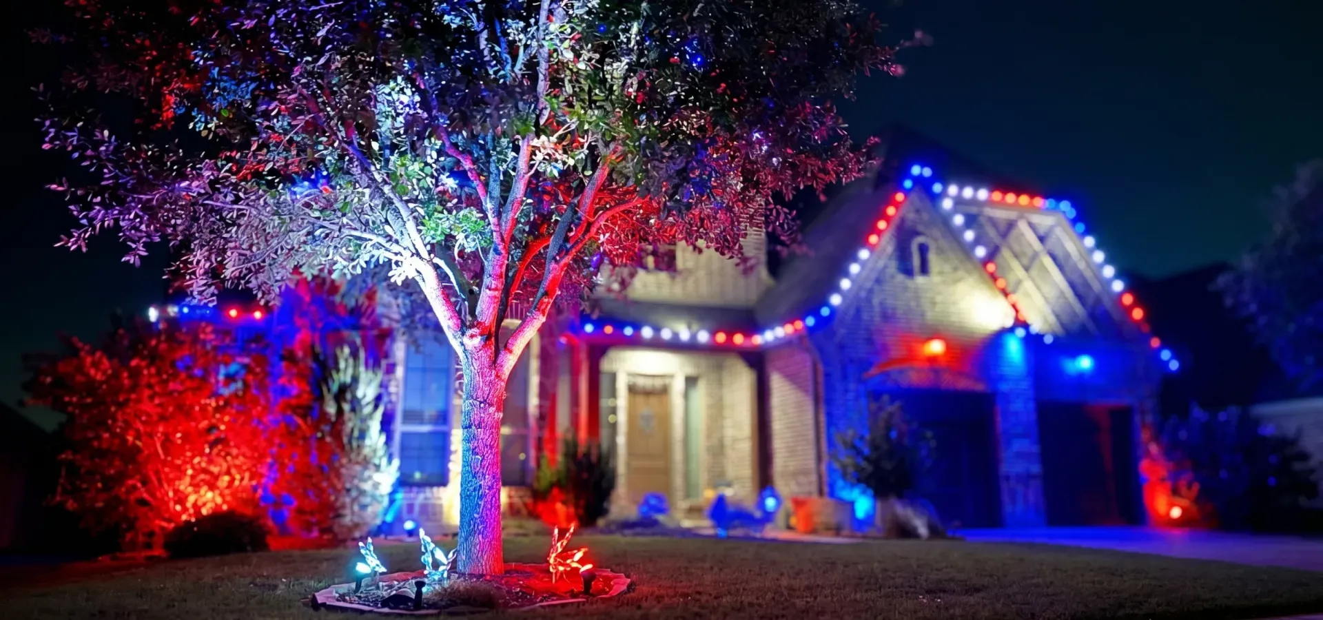 Landscape after lighting