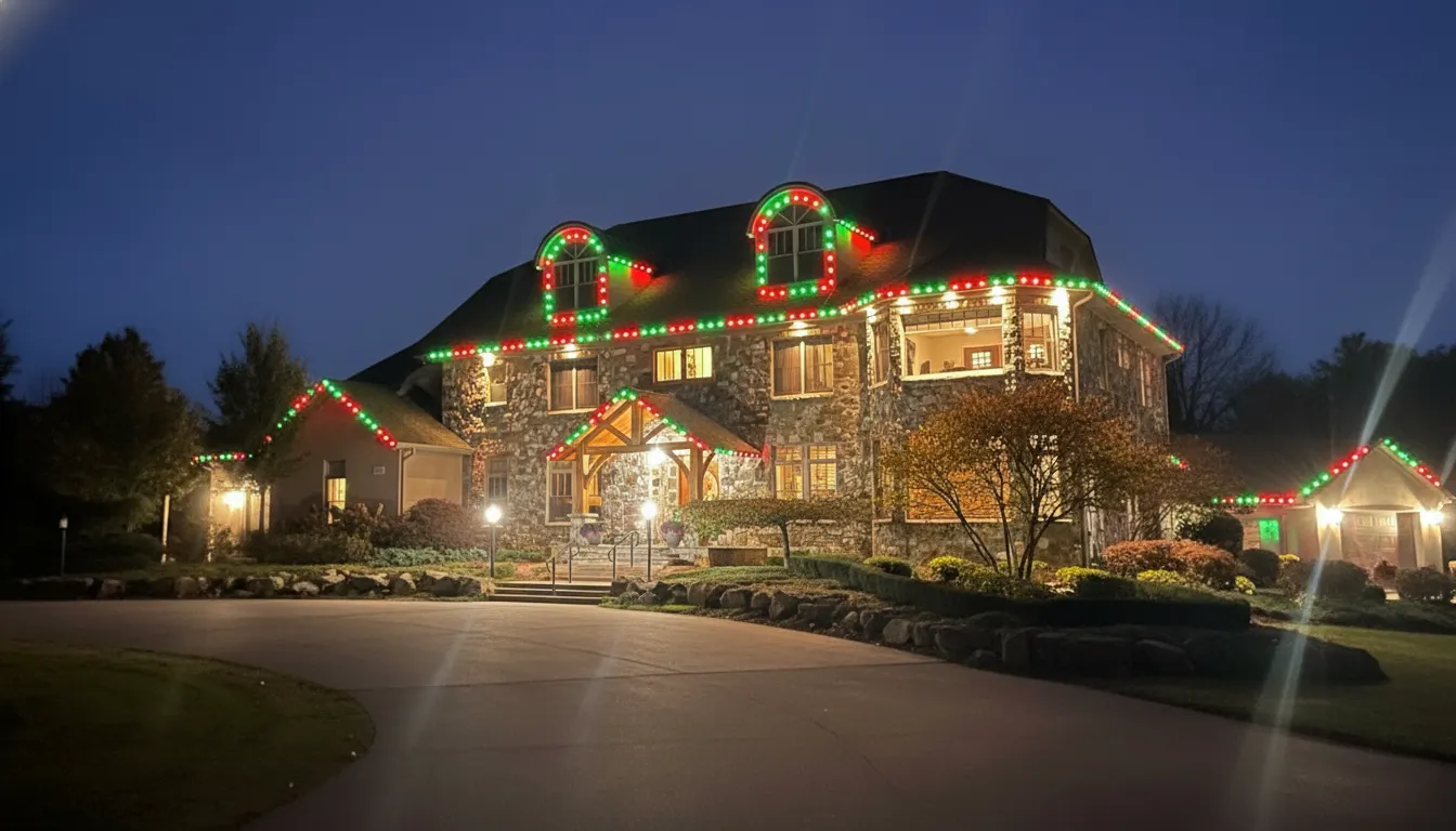 Permanent Christmas Lighting Installation