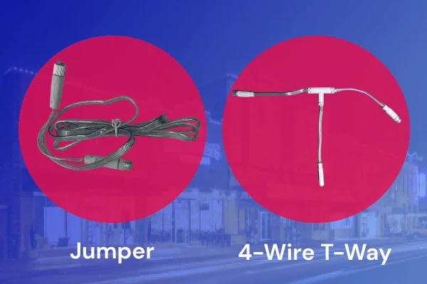 Lighting Connectivity Components (JUMPER & 4-WIRE T-WAY)