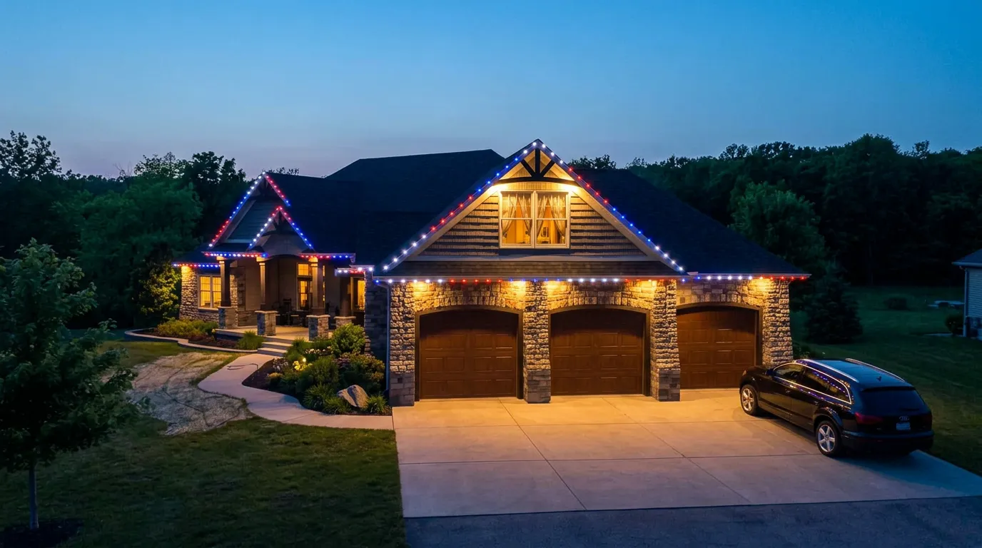 BlueHopper Residential Permanent Outdoor Lighting Installation