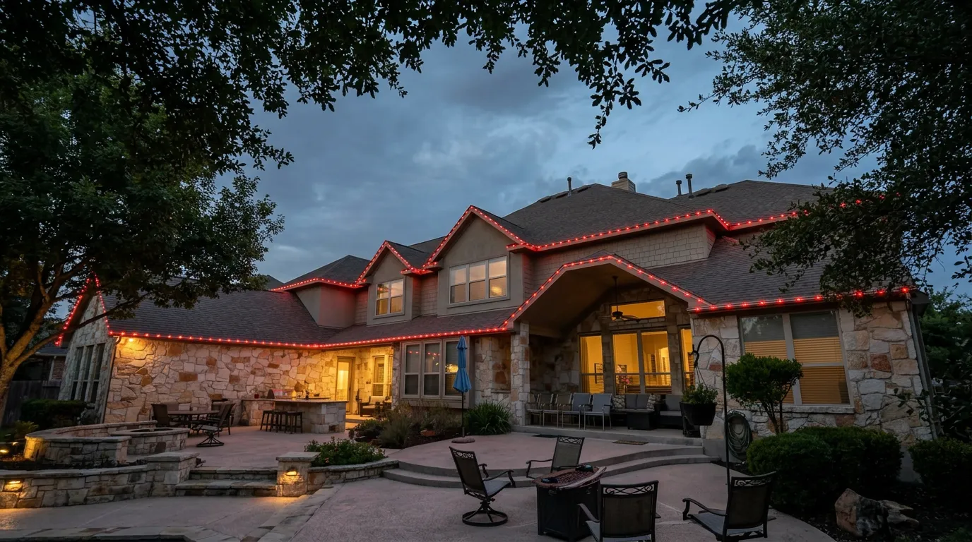 BlueHopper Custom Front Yard House Lighting Design