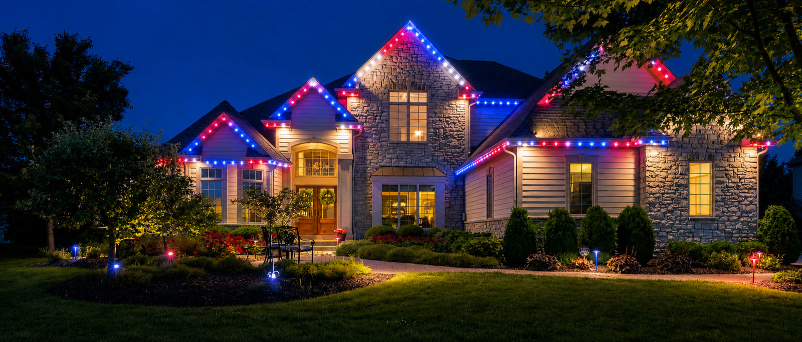 Permanent Outdoor Lighting for Cedar Falls Homes