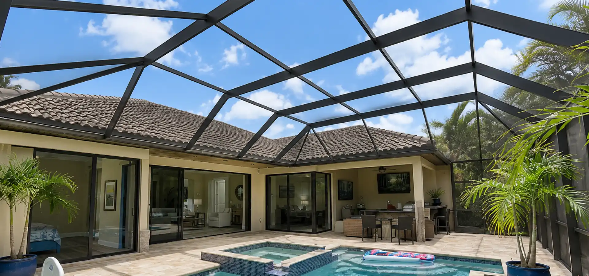 pool cage lighting