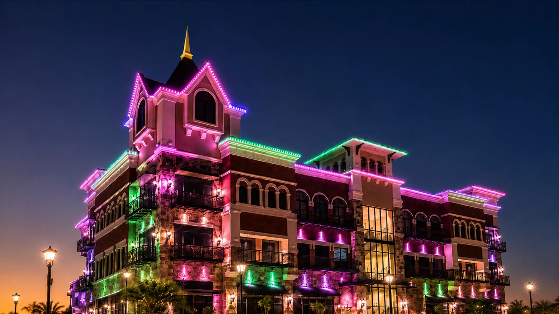Hula Hut Restaurant Lighting