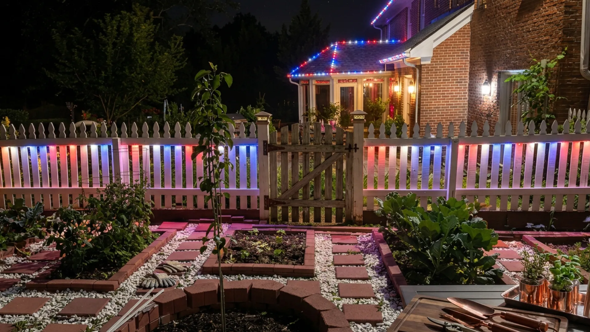 Residential Pillar House Lighting
