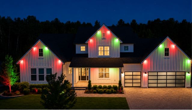 The Apex Architectural Blue Lighting